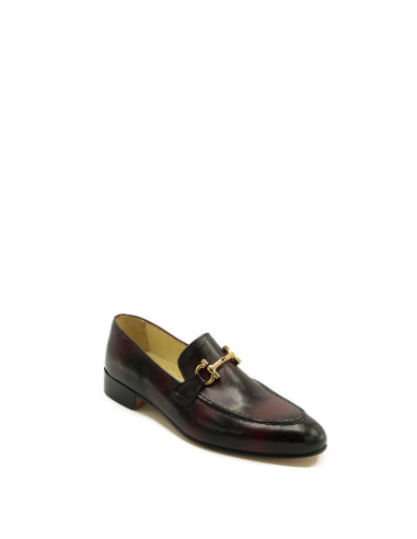 Modern Plain Leather Loafers With...