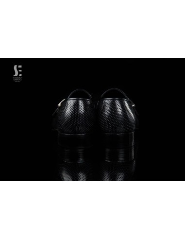 Perforated Leather Tapered Toe Loafer...
