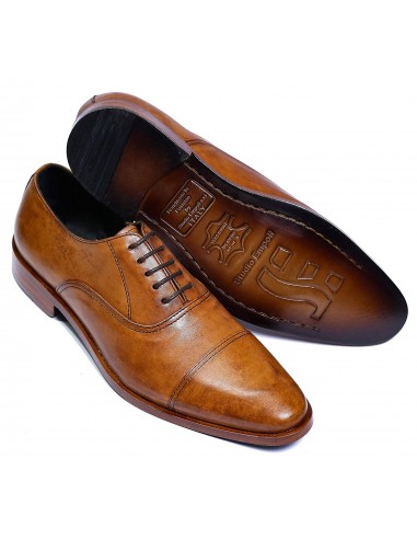Studio Empoli Mens Brown Handmade Goodyear Welted Semi Brogue Classic Shoes